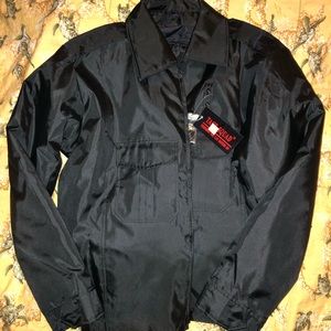 NWT Blk Nylon Jacket w/inner quilted zipped liner